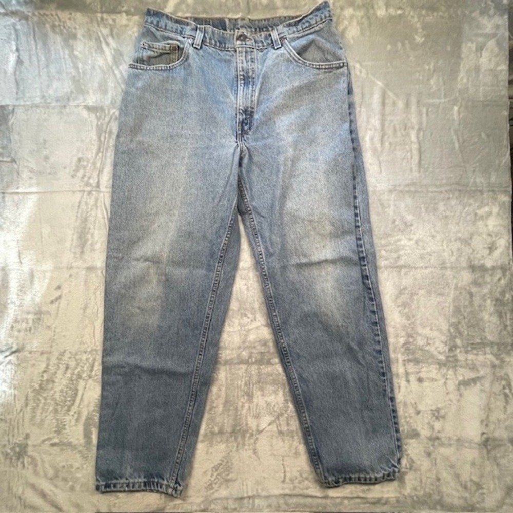 LEVIS 560 Comfort Fit Tapered Leg Loose Denim Jeans Mens Blue 36x32